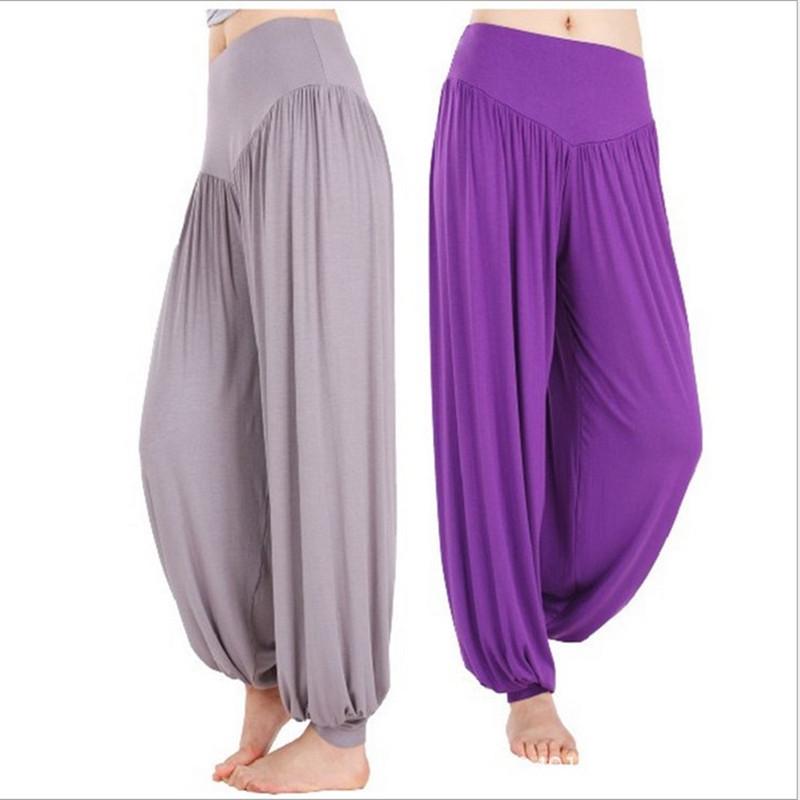 Modal Harem Yoga Pants: Unisex Tai Chi Dance & Fitness Sportswear, Plus Size Available