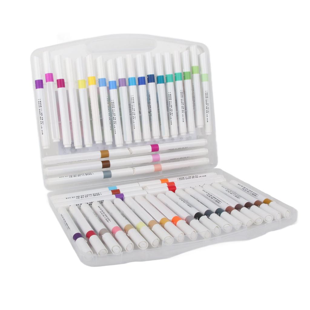 48 Colors Acrylic Paint Marker Pens Triangular Shell Smoothly Writing for Stone Fabric Wood Ceramic