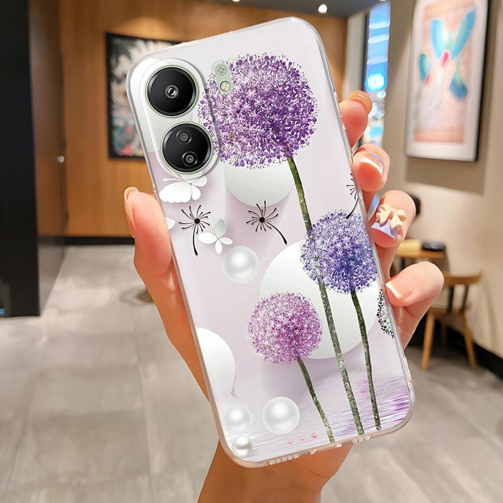 Pour Poco C65 Coque Silicone TPU Souple Mignon Lapin Léger Coque Arrière Pour Xiaomi POCO C 65 4G pocoC65 Léger Funda Coque