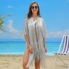 Cover Up Cardigan Metallic Mesh Up with Metallic Women Beach Cover Mesh Fringe Lightweight Breathable Swimsuit