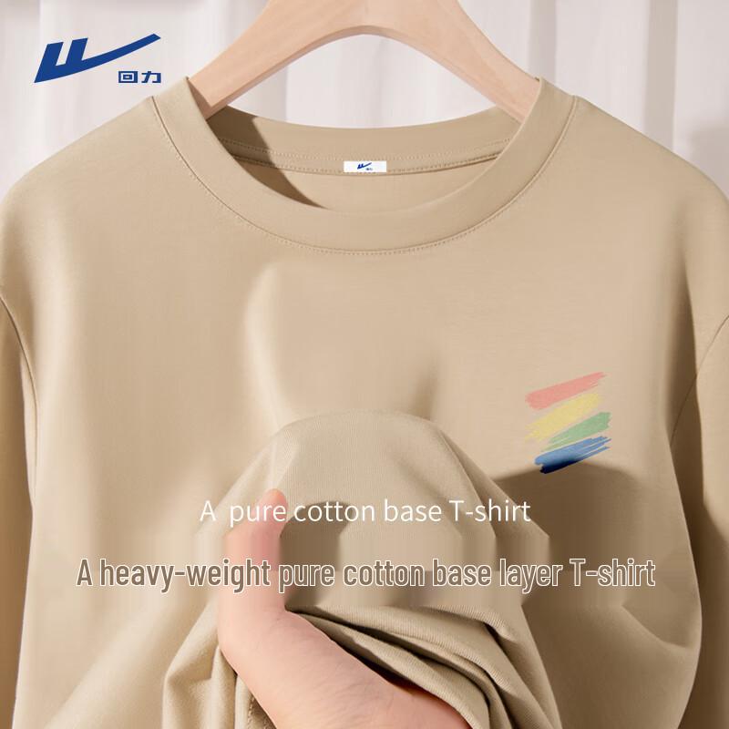 Унисекс хлопковая футболка с длинным рукавом Warrior свободного кроя 2XL хаки