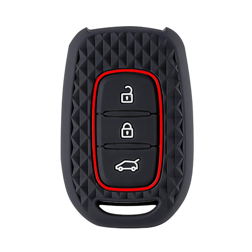 3 Button Fob Shell Holder Silicone Car Key Cover Case For Renault Kwid Traffic Symbol Dacia Sandero Logan Duster