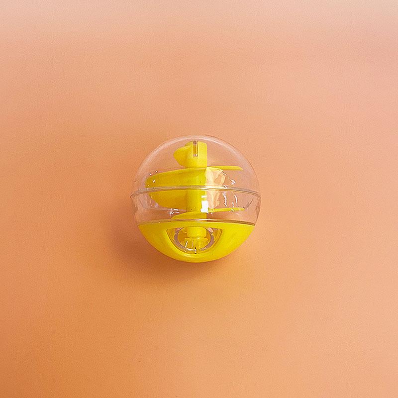 

Мяч-пазл для кошек: Игрушка-дразнилка, устойчивая к укусам, для тренировок и веселья жёлтый