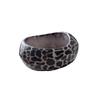 Vintage Resin Exaggerate Bangles Leopard Wood Hand Ring Temperament Chunky Bracelets Women  Gift