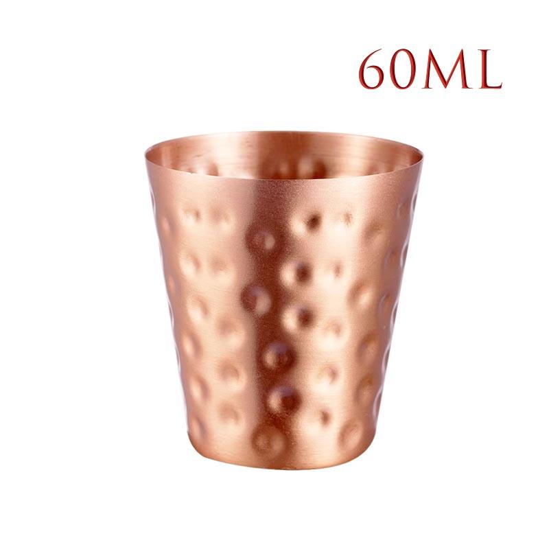 

2 унции Чеканный стакан из чистой меди – 60 мл Стаканчик Металлическая чашка для виски, водки, текилы для домашнего бара и подарочного набора Чашка для Московского мула 60ml