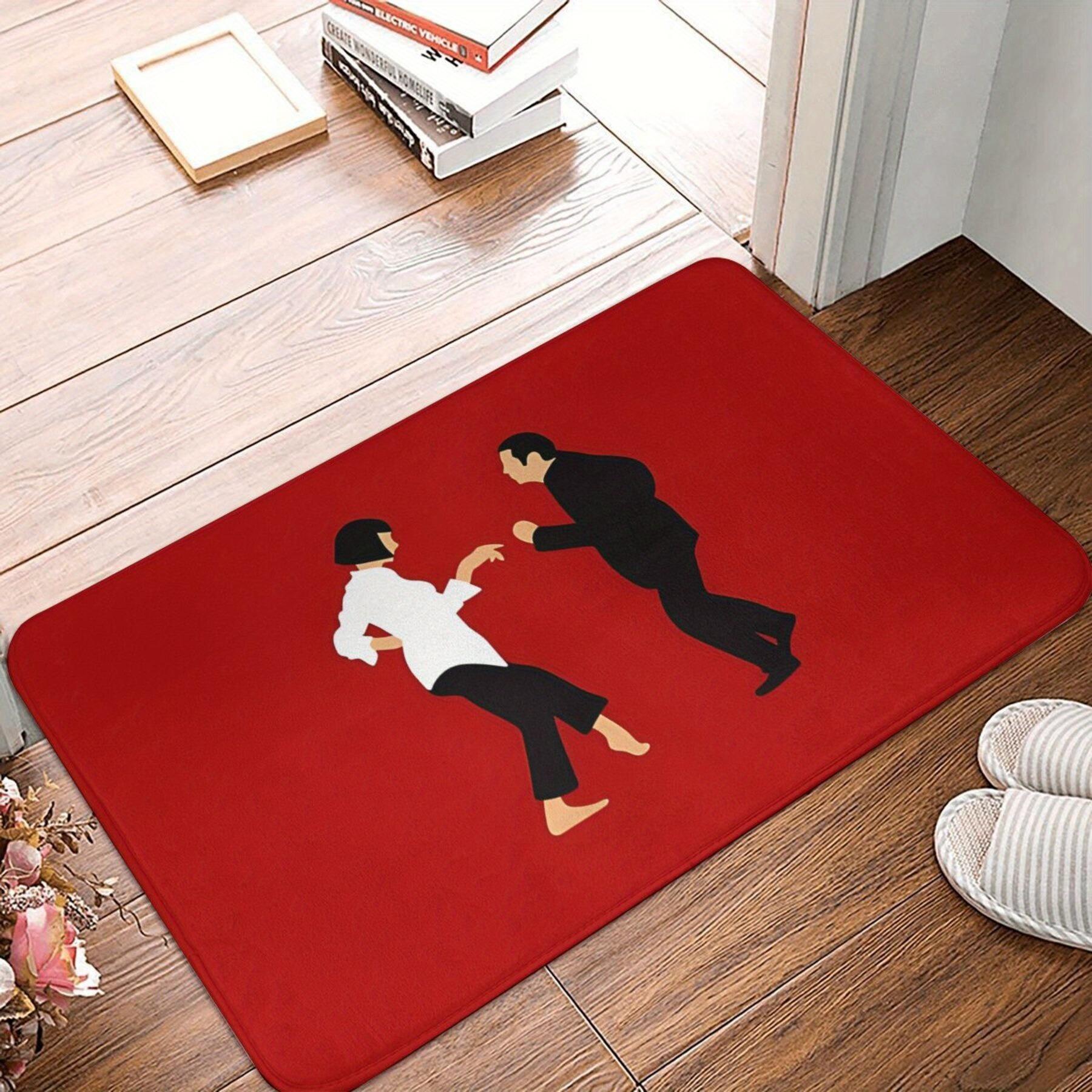 

1PC Dance Pattern Kitchen Rug Non-Slip Door Mats Pop design Bathroom Rug Bath Mat Carpet for Home Sink Laundry Decor 40cm x 60cm