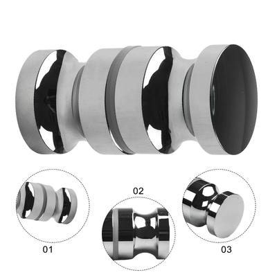 6-18mm Παχύ Πόμολο Πόρτας Κράμα Αλουμινίου Χωρίς Σκουριά Μονή Τρύπα