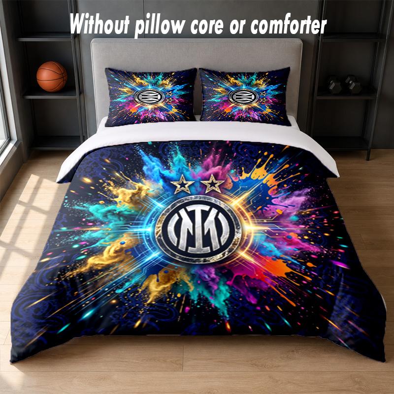 Borussia Dortmund Design Bed Bedding Set 1 Duvet Cover + 2 Pillowcases Soft Breathable Household Bed Linens