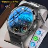 Orologio Intelligente NFC 2025 Orologio da Uomo 4 Pro Schermo AMOLED HD Monitoraggio Battito Cardiaco Chiamata Bluetooth Impermeabile SmartWatch 2024 Nuovo GT4 Pro