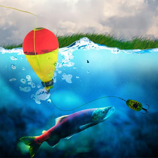 10/16Pcs EPS Foam Fishing Float with Weights Long Casting Lightweight High Visibility Buoyancy Ball Buoy Bobber Float Saltwater Freshwater