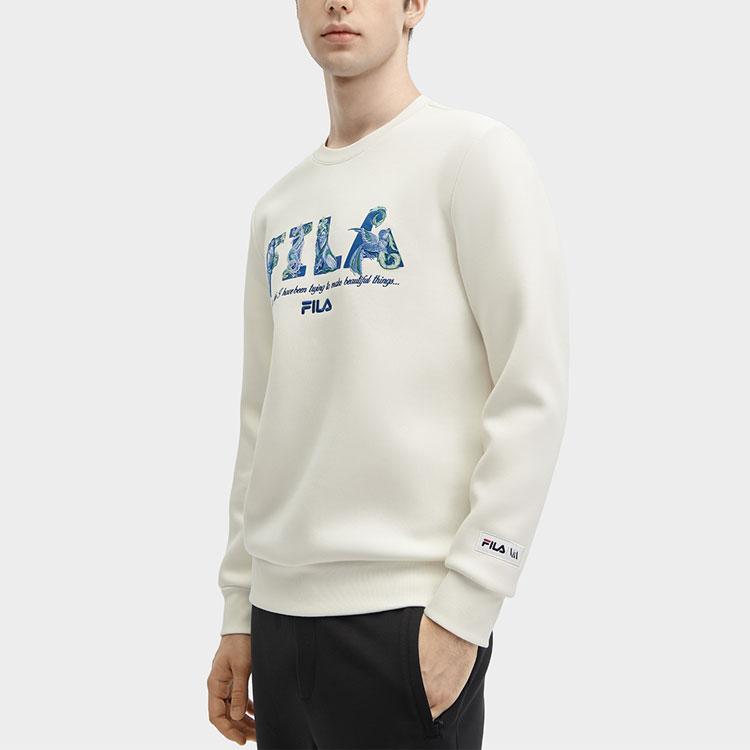 New FILA x V&A Sweatshirt Men's White F11M418219F-WT
