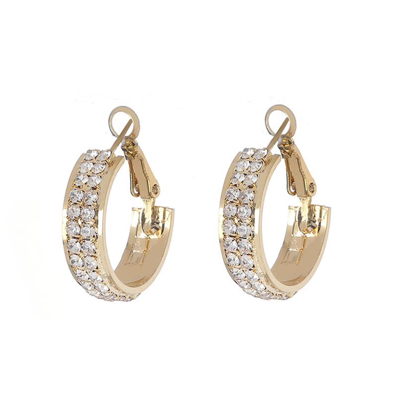 S925 Silver Needle Micro-Inlaid Diamond Fashion Earrings: Versatile, High-End Style for Women.