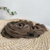Scarf Viscose Women Brown Long Neck Wrap Shawl Breathable Summer Sun Protecion Accessory For Spring Autumn Holiday