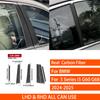 For BMW 5 Series i5 G60 G68 2024 2025 Real Carbon Fiber Sticker Door Window B-Pillar Panel Car Accessories Interior decorative