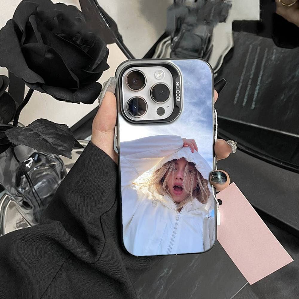 Sydney Sweeney Phone Case For iPhone 16,15,14,13,12,17,Pro,MAX White Matte Shockproof Cover
