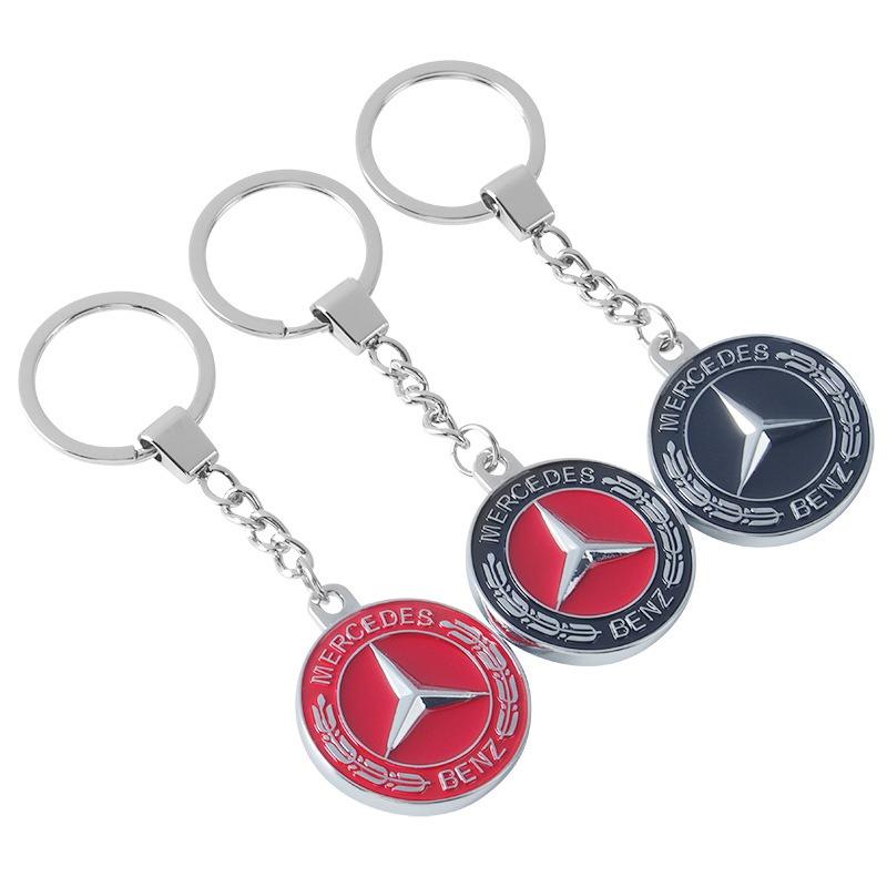 Metal Car Badge Key Chain Unisex Keychain For Mercedes Benz AMG W204 W205 W203 W211 W212 W213 W201 W210 Auto Accessories