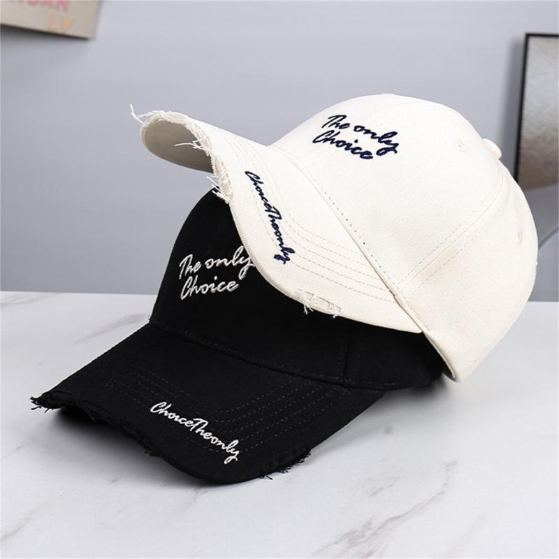 Adjustable Cotton Baseball Cap With Embroidery Letter Design For Men And Women Sun Protections Outdoor Activity