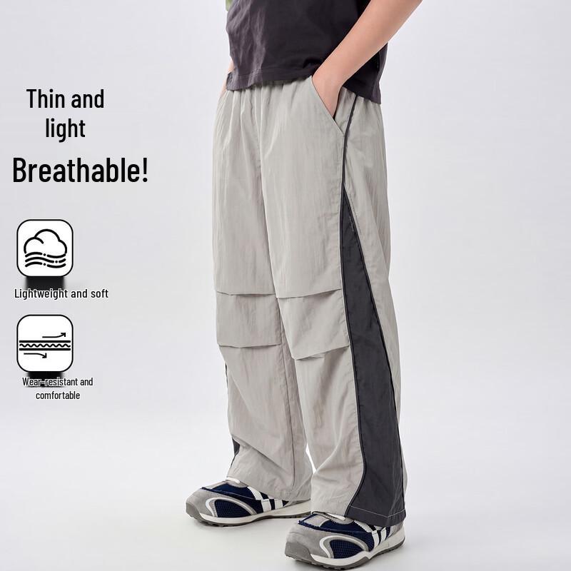 Montagut Boys Summer Lightweight Wide-Leg Casual Pants 140