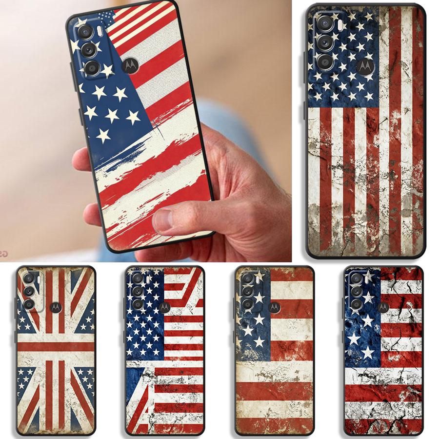 National Flag Pattern Phone Cover Case for Motorola Moto Edge 20 Pro 30 Lite G22 Edge40 G32 G50 G60s G71 G53 G30 G51 G73 G52