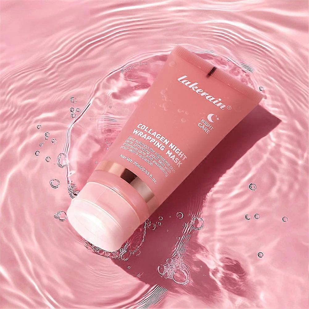 Collagen Night Wrapping Mask, Collagen-Boosts Skin Barrier Hydration & Glow & Firmer Skin, Collagen Peel Off Face Mask