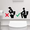 Toilet Sticker Waterproof Vinyl Wallpaper Home Decor For Bar Bathroom Toilet Stickers Wall Art Decal