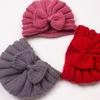 Autumn and Winter New Baby Bow Hat, Children's Knitted Warm Wool Hat, Baby Fetal Hat