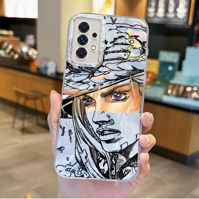 Coque de téléphone JoJo Steel Ball Run Chaude Pour Samsung Galaxy S25 S24 S23 S22 S21 Plus Ultra A73 A72 A71 A55 A54 A53 Coque Rigide Antidérapante
