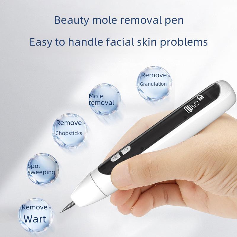 Stiftset zur Muttermalentfernung mit 12 Geschwindigkeiten: Gerät zur Muttermalentfernung, schwarzer Muttermalradierer, Augenbrauenreiniger, Reparaturcreme, spurloser Schönheitsstift.