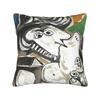 Picasso Funky Art Lady Hat Square Pillow Case Cushion Covers Custom Zippered Decorative Pillowcase For Sofa 40*40Cm