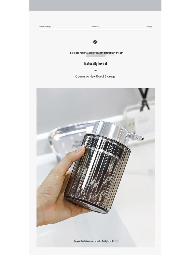 Luxury Large Capacity Press Hand Soap & Shower Dispenser