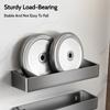 Grey Wall-Mounted Kitchen Spice Rack Kitchen Storage Rack Household Multifunctional Carbon Steel Storage Box Kitchen Accessories