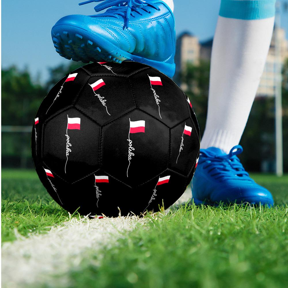 Poland Theme soccer ball Size 5 Soccer Ball Soft Touch Professional Training Football for Outdoor Sports