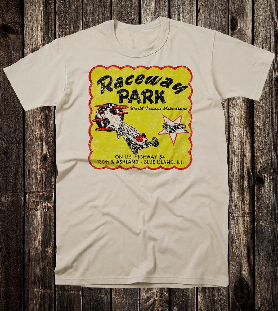 

Hot Rod Tee T Shirt Drag Race Racing Raceway Park Motordrome Illinois M
