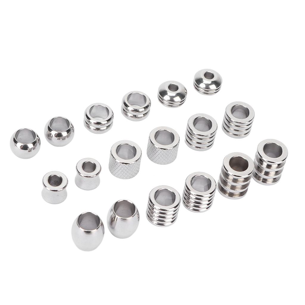 18Pcs Viking Hair Beads Stainless Steel High Hardness Perfect Size Simple Design Wide Application
