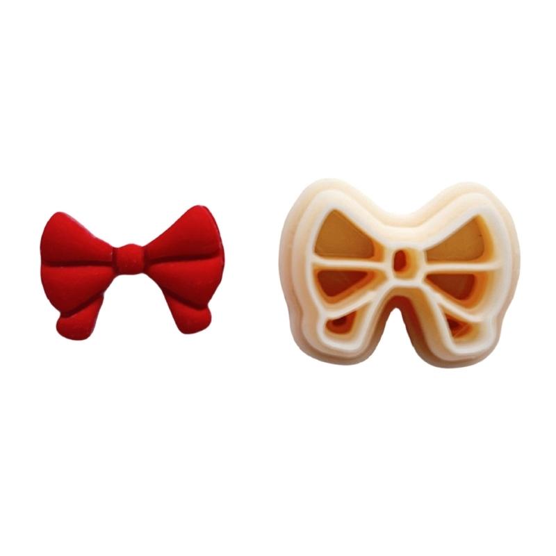 Christmas Tree Clay Cutter Christmas Clay Cutter Bows Clay Cutting Molds Easy To Use Clay Earring Cutter for Women Girls