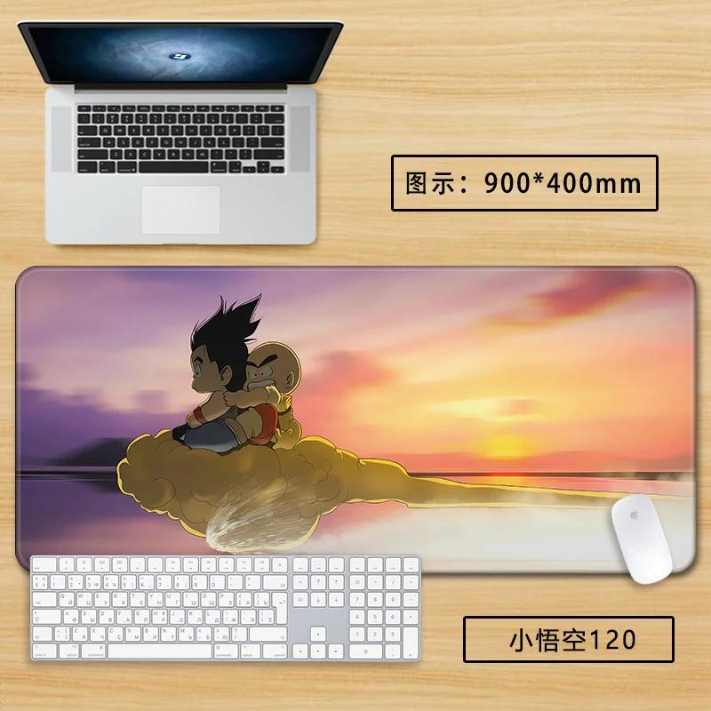 Neuer Schlichter Stil Son Goku Leder Mauspad Übergröße Animation Dragon Ball Kakarotto Kreative Computer Tastatur Büro Rutschfest Wasserdicht Tischmatte