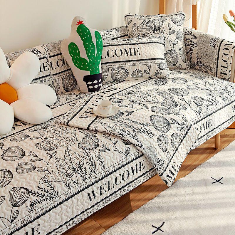 Sofa Cushion Four Seasons Universal Non-Slip Fashion Simple Nordic Sofa Cover Backrest Cushion Cover Towel