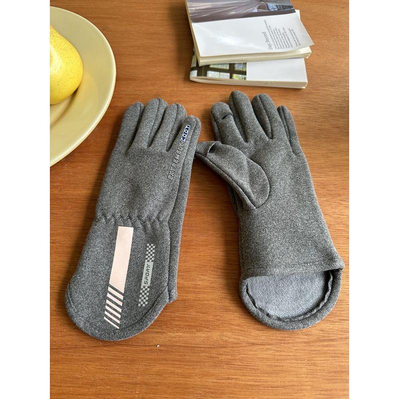 

Japanese Style New Lengthened and Velvet Added Thickening Thermal Gloves Women s Winter Driving Electric Car Sun Protection Touch Screen Windproof Grey
