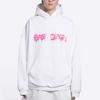 Balenciaga Wide Fit Hoodie 'White/Bubblegum' 675003TLVF29014