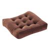 Square Seat Cushion 16x16 Inches Solid Color Stuffed Chair Pad Velvet Thick Seat Cushion for Dining Chair Floor Home Office
