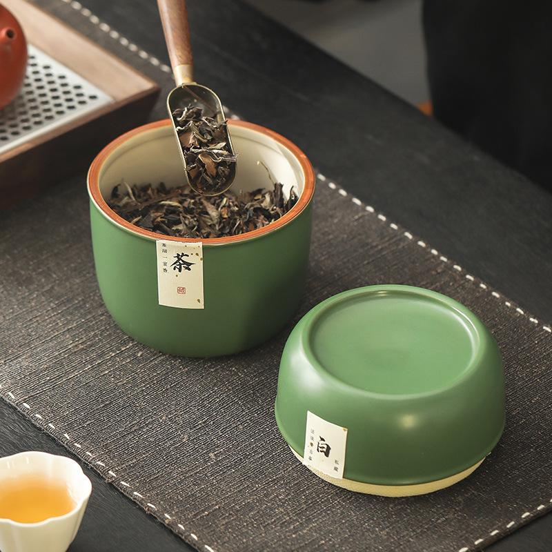 Ceai cană ceramică borcan sigilat mic mare de uz casnic chinezesc depozitare rezistent la umiditate impermeabil borcan de depozitare creativ