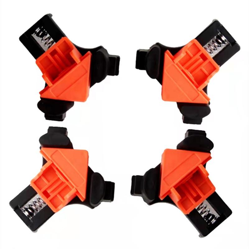 1-4Pcs Woodworking 90 Degree Corner Clamp Angle Clamps for Picture Frame Woodworking Frame Holder Corner Woodworking Hand Tool