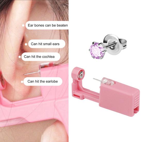 Disposable Good Looking Ear Piercer Stainless Steel Painless Sturdy Ear Piercing Device Body Piercing Jewelry