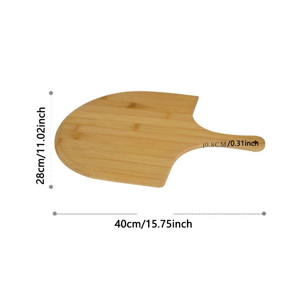Smooth Long Handle Wooden Pizza Paddle Nonstick Bamboo Pizza Cutting Board Pizza Peel  Baking Tool