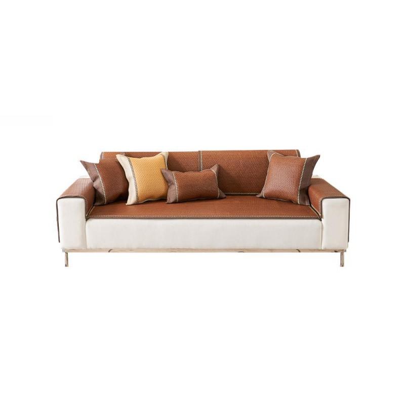2026 Cool Rattan Sofa Cushion Non-slip Couch Cover Mat Home