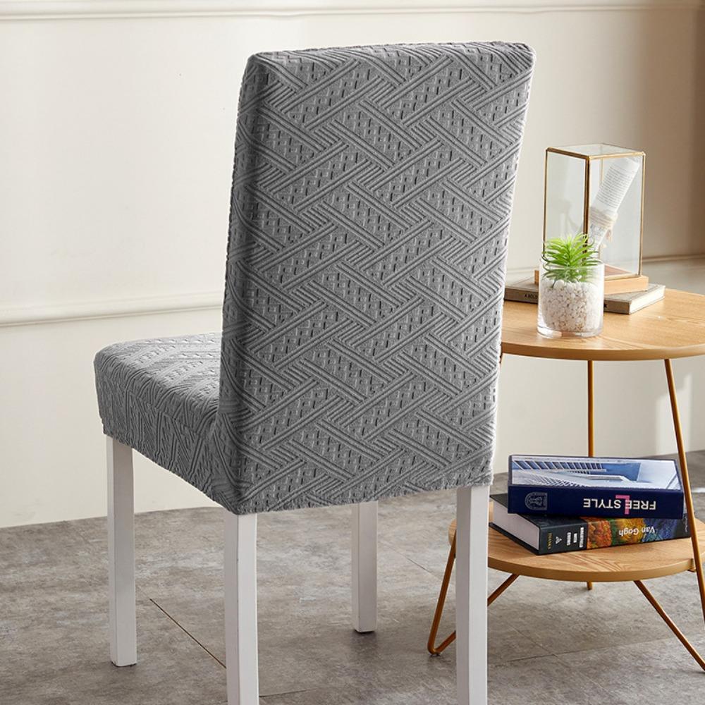 Elastic Chair Covers Set with Backrest Universal Stretch Dining Chair Slipcovers for Home Simple All Season Use