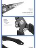 Stainless Steel Fishing Pliers - Multi-Functional Lure & Hook Remover with Split Ring Opener