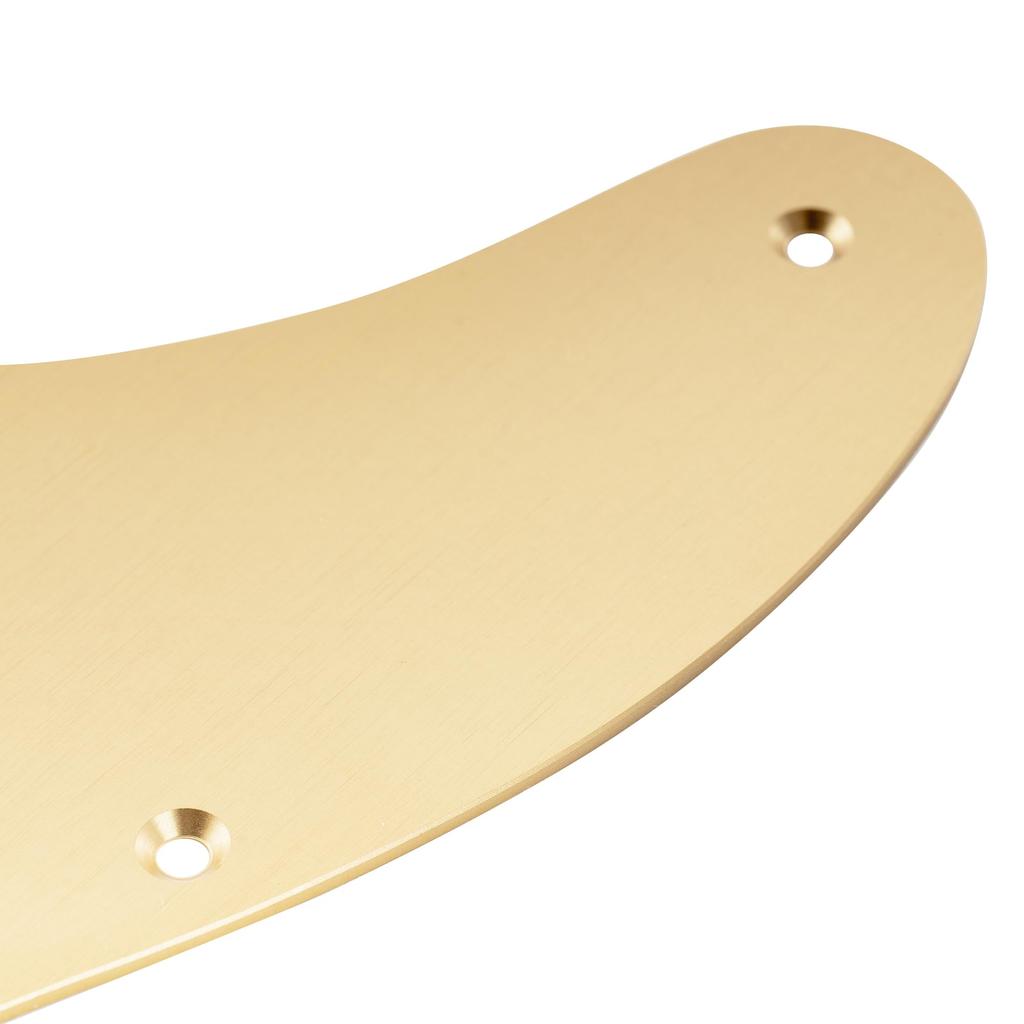Musiclily Ultra 8-Hole Telecaster Pickguard, Anodized Aluminum, Gold, for Fender USA/Mexican Stranded Tele Electric Guitars