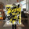 YB Print FlAannel Blanket, High Quality Comfortable for All Seasons, Home Decor, Warmth and Comfort