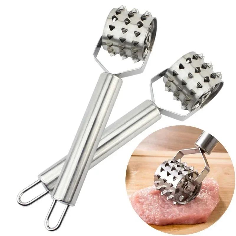 Kitchen Household Tools Stainless Steel Useful Loose Meat Tenderizers Meat Hammer for Steak Knock-sided for Steak Pork Supplies